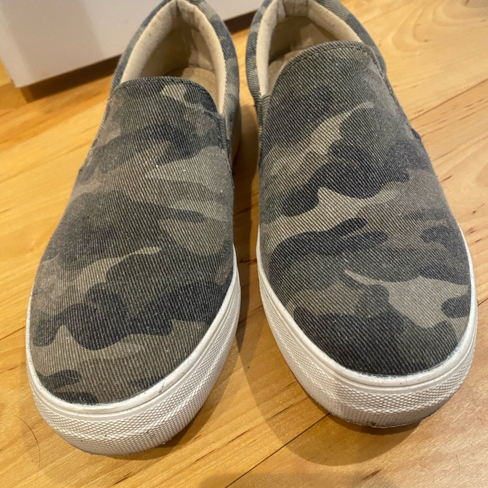 Camouflage Slip-On Sneakers for Women